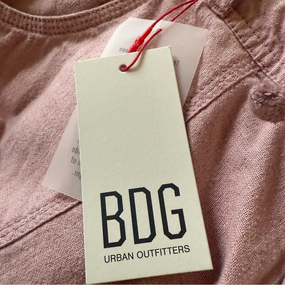 Urban Outfitters BDG  Linen Blend Pants 5 Pocket Pink New SZ L - Picture 7 of 8